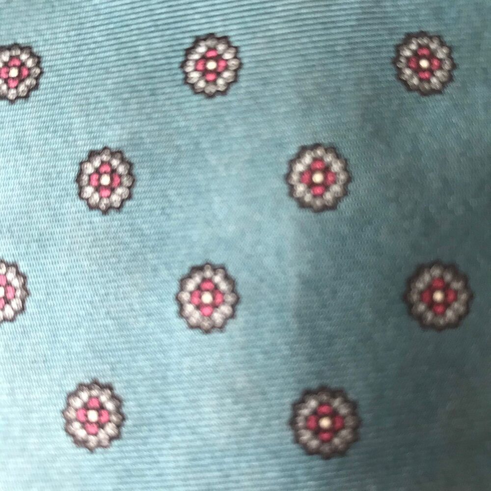 Vintage Gant Tie - Blue Green Background with Dotted Print